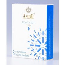 AMOR Супертонкие презервативы AMOR Thin - 3 шт.