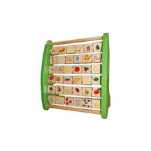 Деревянная игрушка Азбука с подвижными картинками Im Toy