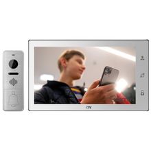 CTV Комплект видеодомофона Full HD CTV CTV-DP4102FHD IPS Wi-Fi 2Мп (1080P) 256Гб до 2-х IP камер