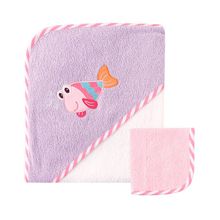 Luvable Friends с капюшоном Рыбка и салфетка