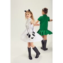 Leya.me Платье из хлопка с молнией и воланом LG-027