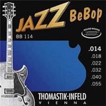 BB114 Jazz BeBob Комплект струн для электрогитары, Medium, сталь никель, 14-55, Thomastik