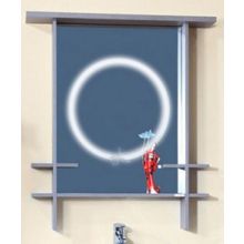 Бриклаер Зеркало для ванной Хоккайдо 90 серая лиственница