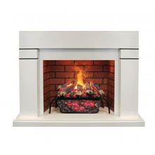 Электрокамин Lindelse 26 WT с Brick с Silva Log 3D