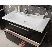 Тумба Акватон Турин 100 с белой панелью