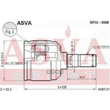 Шрус Внутренний Mitsubishi  Space Wagon 1988-1996 30*35*25 Мм ASVA арт. MTIU5008