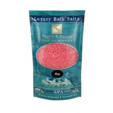 Розовая соль Мертвого моря для ванны Роза Health&Beauty 500г