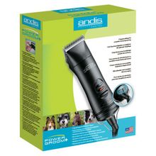 Машинка для стрижки животных аккумуляторно-сетевая Andis AGRV Power Groom+ Matte Black