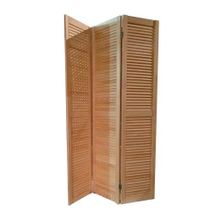 Ширма для дома, комнаты деревянная жалюзийная ДваДома 150х150 см, 3-х секционная