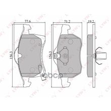 Колодки Тормозные Дисковые | Перед | LYNXauto арт. BD5904