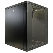 NT WALLBOX 15-66 B Шкаф 19 настенный, чёрный 15U 600x650, дверь стекло-металл