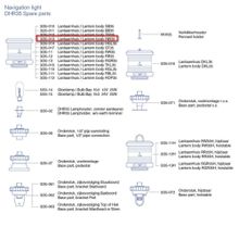 DHR Корпус DHR 3 35-013 для кормовых навигационных огней DHR35