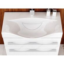 Aqwella Мебель для ванной Милан 80 подвесная, с ящиками, ножки