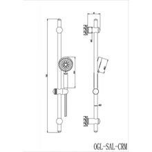 Душевой гарнитур BelBagno Oglio (OGL-SAL-CRM)