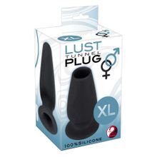 Orion Большая пробка с тоннелем Lust Tunnel Plug XL - 13 см. (черный)