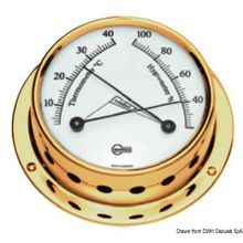 Osculati Barigo Tempo S polished hygro-thermometer, 28.680.13