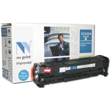 Картридж CC532A Yellow (304A) желтый NV Print совместимый для HP LaserJet Color CP2025 dn n MFP-CM2320fx n