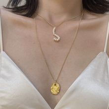 Многослойное колье с барочным жемчугом (арт. 81609-2)