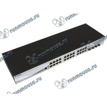 Коммутатор 1U 19" RM D-Link "DGS-1210-28 ME A2A" 24 порта 1Гбит сек. + 4 порта SFP, управляемый (oem) [135399]