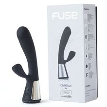 OhMiBod Чёрный интерактивный вибратор Ohmibod Fuse - 18 см. (черный)