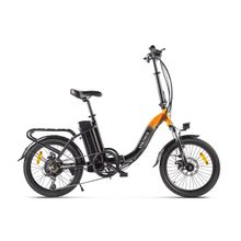 Велогибрид VOLTECO FLEX Черно-оранжевый-2196
