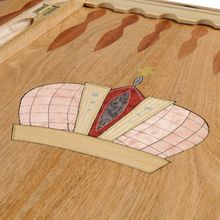 Нарды ручной работы "Герб ФСБ"