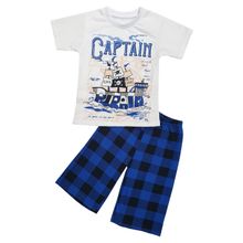 Пижама детская Капитан белый с синим