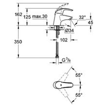 Смеситель Grohe Eurosmart 32467001 для раковины