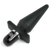 Черная анальная пробка с вибрацией Delicious Fullness Vibrating Butt Plug - 14 см. (49515)