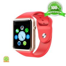 Умные часы Smart Watch A1 - серебро, белый ремешок