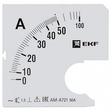 Шкала сменная для A721 50 5А-1,5 |  код. s-a721-50 |  EKF