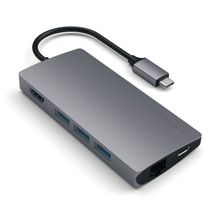 USB-C адаптер Satechi Aluminum Type-C Multi-Port Adapter V2 (Space Gray)