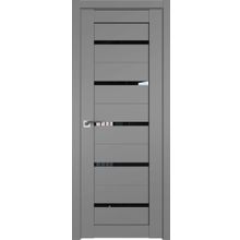  Двери ProfilDoors Модель 7U Цвет Грей Стекло Черный триплекс