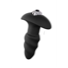Чёрная анальная втулка S-HANDE Lovearrow с вибрацией - 10 см. Черный