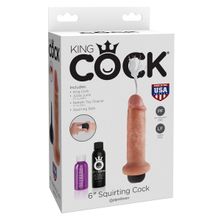 Фаллоимитатор с имитацией семяизвержения 6  Squirting Cock - 17,8 см.