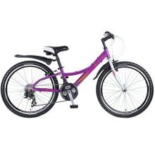 Велосипед Novatrack Lady 24 21 (2017) 12" фиолетовый 24AH21SV.LADY.12VL7