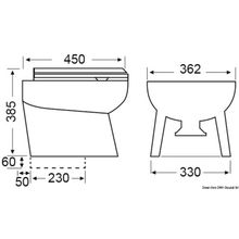 Osculati SILENT Elegant WC rounded 12 V, 50.216.03