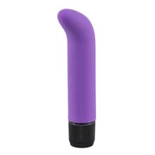 Фиолетовый вибратор с загнутым кончиком G-Spot Lover - 14,5 см.