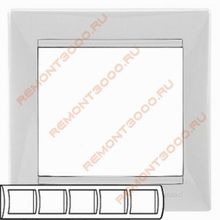 ЛЕГРАНД Валена 774455 рамка пятиместная белая   LEGRAND Valena 774455 рамка пятиместная белая