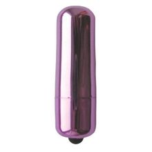 Фиолетовая гладкая вибропуля Erowoman-Eroman - 5,5 см. Фиолетовый