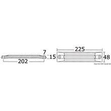 Osculati Magnesium plate anode 75 225 HP, 43.423.98