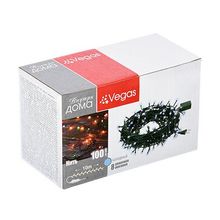 Светодиодная гирлянда для дома (холодный свет) Vegas Нить 100 LED, 10 м, 220V 55063 (УТ000050753)