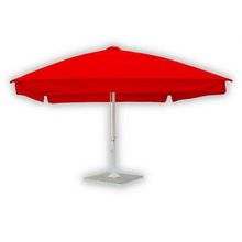 Зонт уличный с воланом Митек 4,0х4.0 м  стальной каркас, с подставкой