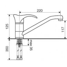 Смеситель LAVA SG04 хром для кухни