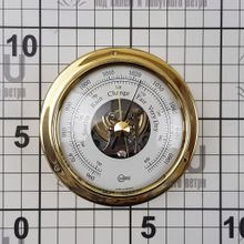 Barigo Барометр судовой из полированной латуни Barigo Tempo S 1710MS 88 x 25 мм