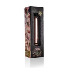 Розовая вибропуля Touch of Velvet - 9 см. (розовый)