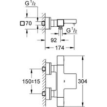 Термостат Grohe Grohtherm Cube для ванны с душем, 34497000