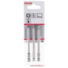 Bosch Набор 3 Биты PH1 2 3 89 мм Extra Hart SET (2607001757 , 2.607.001.757)