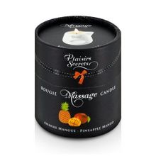 Массажная свеча с ароматом манго и ананаса Plaisir Secret Bougie de Massage Ananas Mangue 80мл