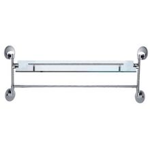 Полка стеклянная с полотенцедержателем Frap F1607-4